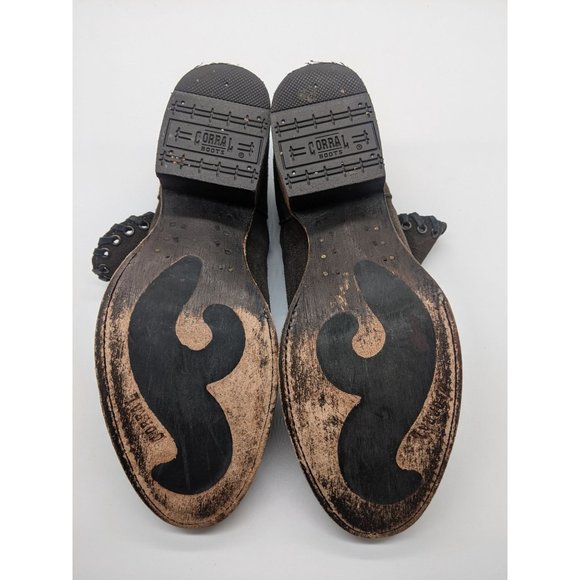 Corral Boots Smoke Woven Ankle Boots 8.5 - Picture 9 of 11